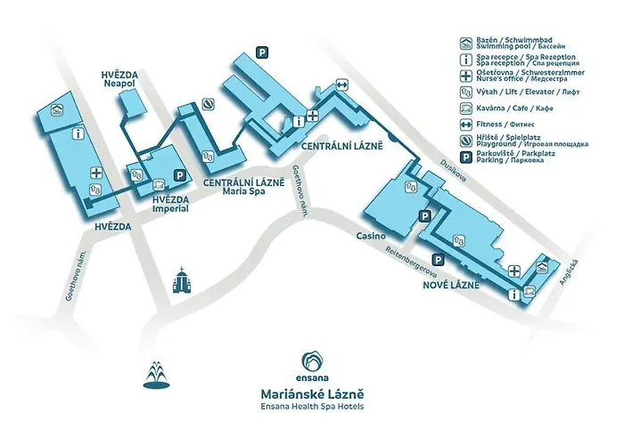 Hotel Ensana Centralni Lazne - Maria Mariënbad